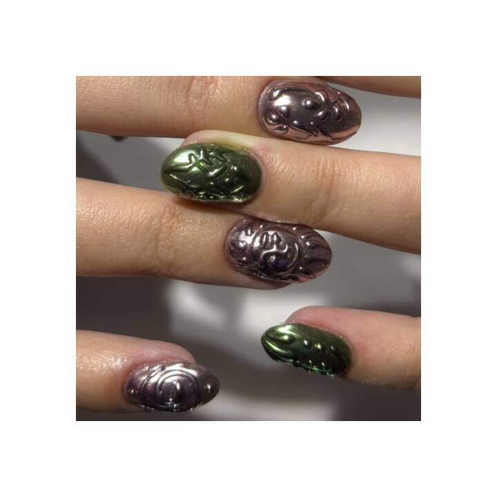 ADORE. Metallic Powder #08, 0.5 g. Металева втирка, срібно-рожева #5