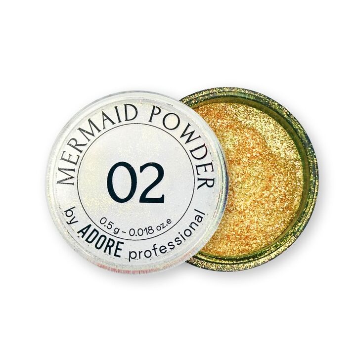 ADORE. Mermaid Powder #02, 0.5 g. Втирка-хамелеон, золотаво-бірюзова #1