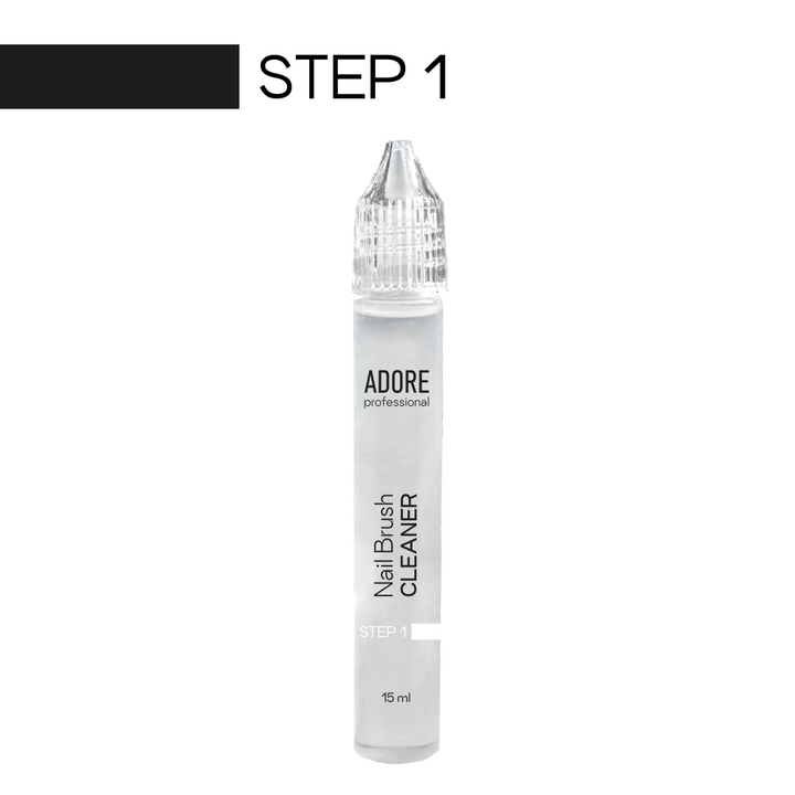 ADORE. Nail Brush CARE SYSTEM, 2*15 ml, Система догляду за пензлями #2