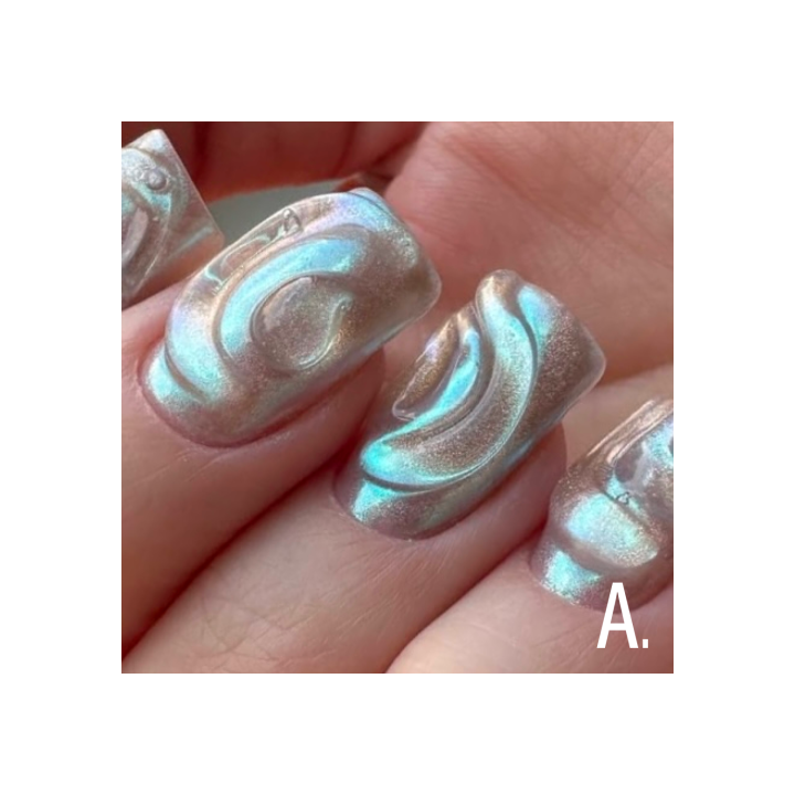 ADORE. Pearl Powder #06, 1 g. Перлинна пудра, зеленувато-рожеві перли #3