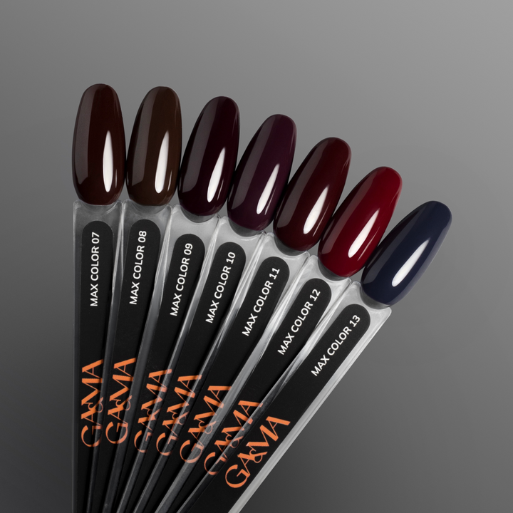 GÉMELY (ex GA&MA). Gel polish, Max Color #012 Black Ruby, 10 ml, гель-лак #6
