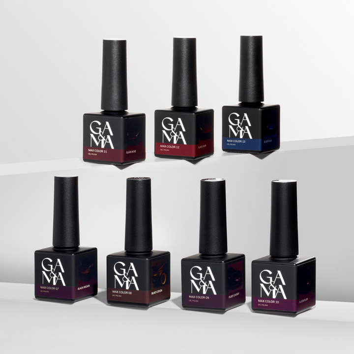 GÉMELY (ex GA&MA). Gel polish, Max Color #011 Black Wine, 10 ml, гель-лак #6