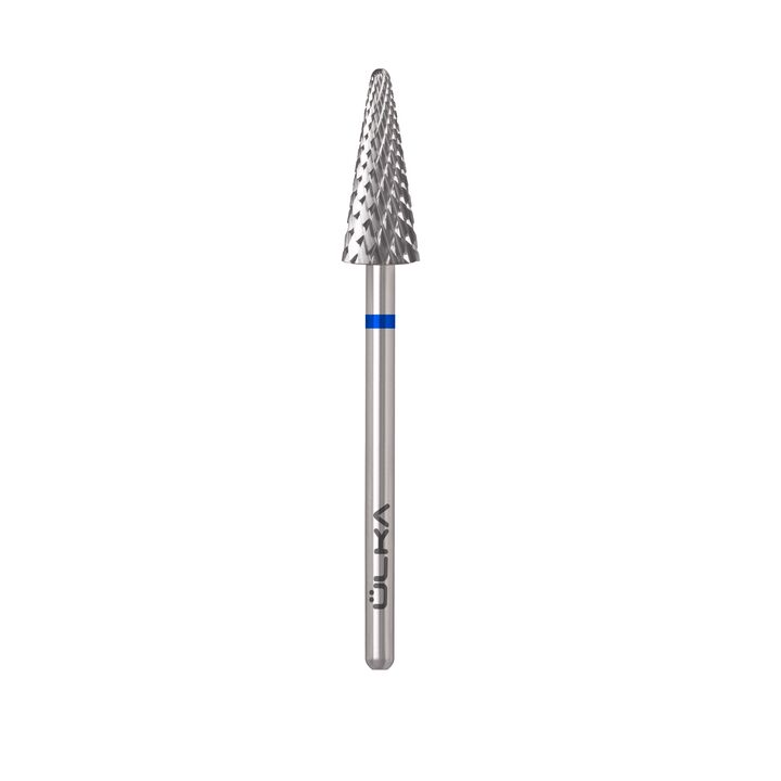 Ülka. Carbide nail bit, cone, blue, Ø 6 mm / роб. частина 15 mm, Фреза твердосплавна "Конус" синя #2