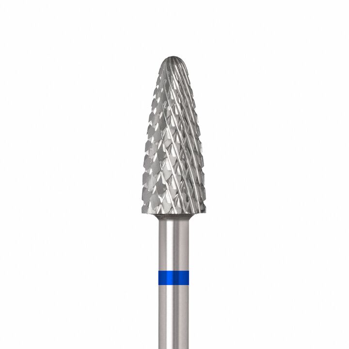 Ülka. Carbide nail bit, corn, blue, Ø 5 mm / роб. частина 13 mm, Фреза твердосплавна "Кукурудза" синя #1