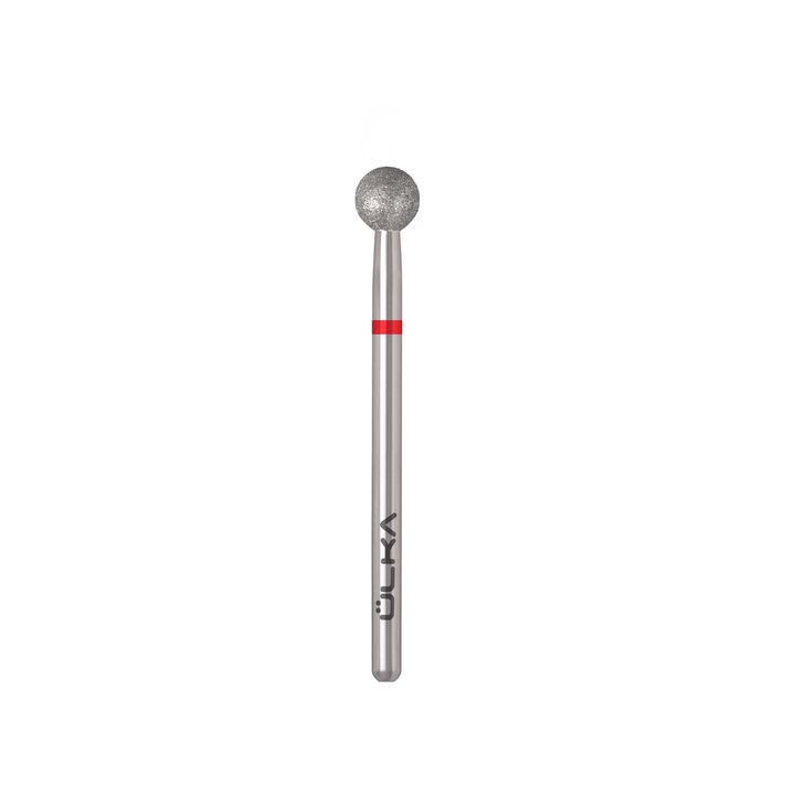 Ülka. Diamond nail bit, ball, red, Ø 5 mm, Фреза алмазна "Куля" червона #2