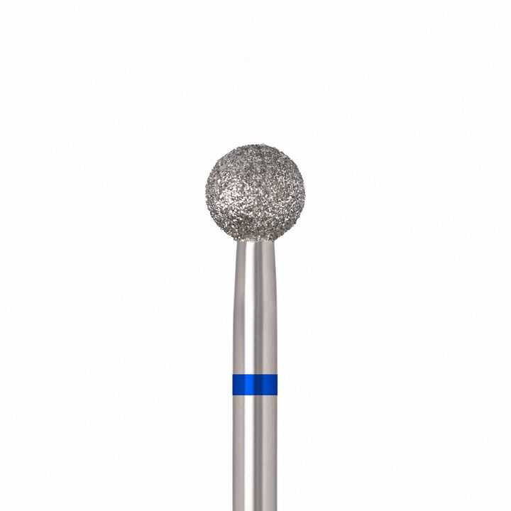 Ülka. Diamond nail bit, ball, blue, Ø 5 mm, Фреза алмазна "Куля" синя #1