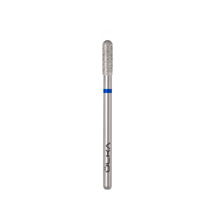 Ülka. Fresa diamantata, cilindro, blu, Ø 3 mm / parte lavorante 10 mm, Fresa diamantata "Cilindro" blu, arrotondata #2