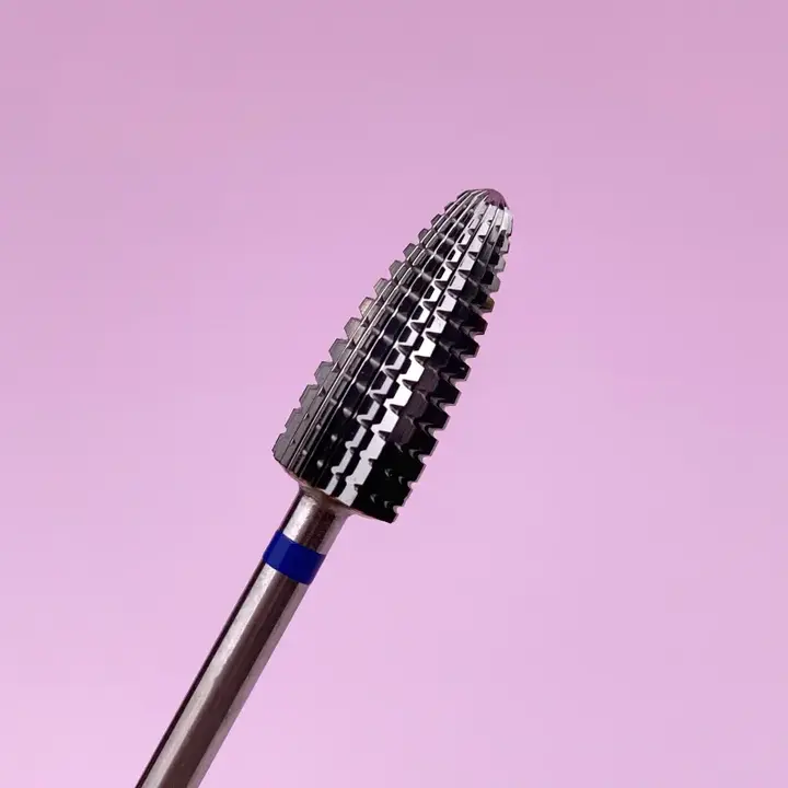 LUNAmoon. Carbide nail bit, corn, blue, Frees hardmetaal "Maïs", blauw, Ø 5.9 mm — LUNAmoon, NAILSMADE