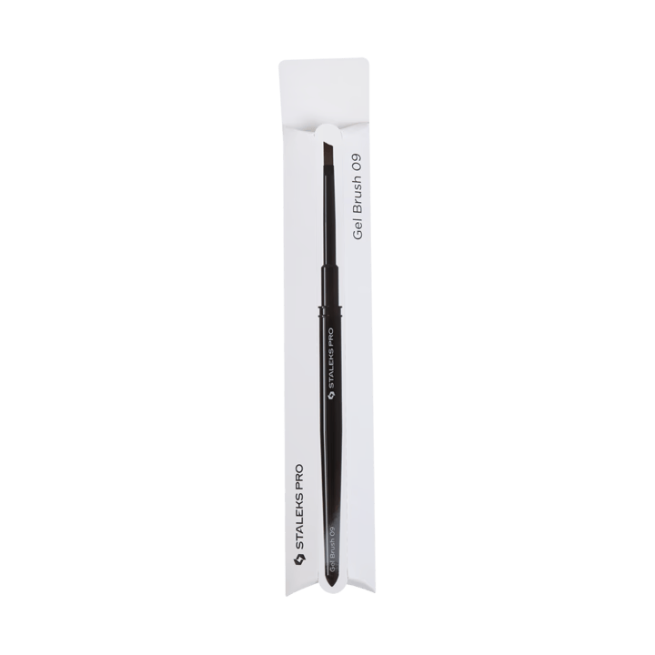 STALEKS. Gel brush, Expert 6 mm/9 mm. Пензлик для гелю #3