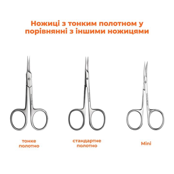 OSTRO. Cuticle scissors, Ножиці для кутикули з тонким полотоном #4