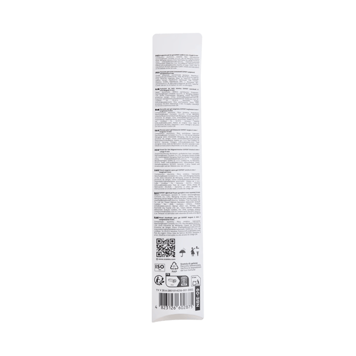 STALEKS. Gel brush, Expert 6 mm/9 mm. Пензлик для гелю #4