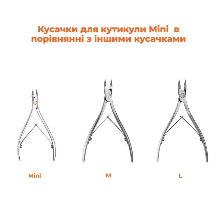 OSTRO. Cuticle nippers, 6-7 mm, Кусачки для кутикули, MINI #4