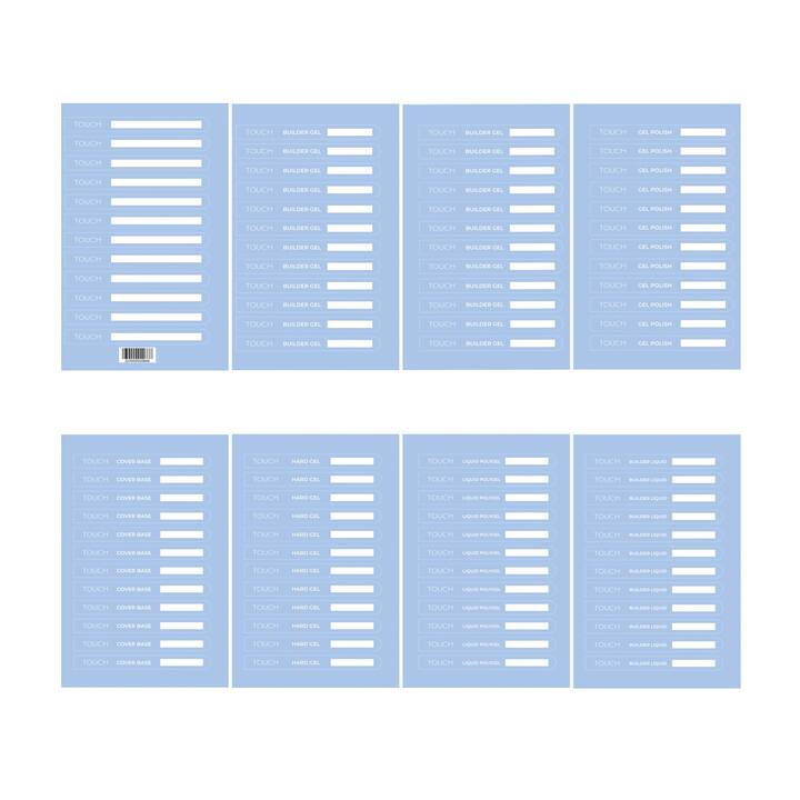 TOUCH. Set de pegatinas para tips, 8*12 uds. #1
