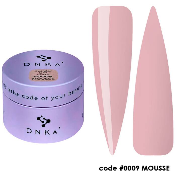 DNKa’. Builder Gel, Mousse, #0009, 30 ml, гель для моделювання #1
