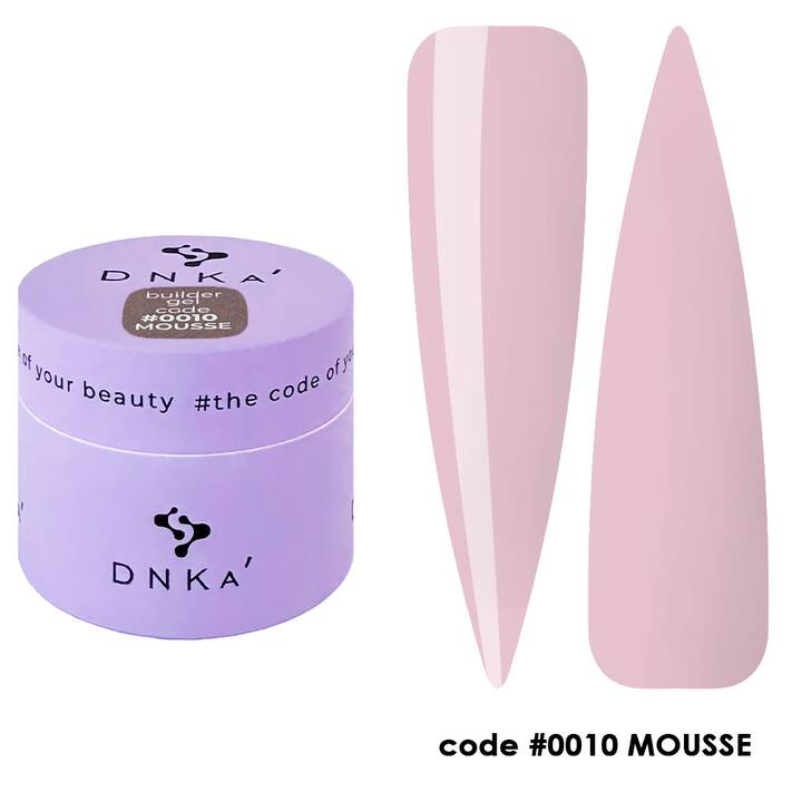 DNKa’. Builder Gel, Mousse, #0010, 15 ml, гель для моделювання #1