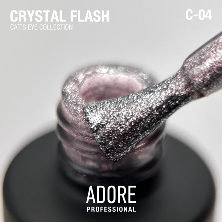 ADORE. Cat's Eye Gel Polish, #C-04, 8 ml. Світловідбиваючий гель-лак "котяче око", теплий коричневий #2