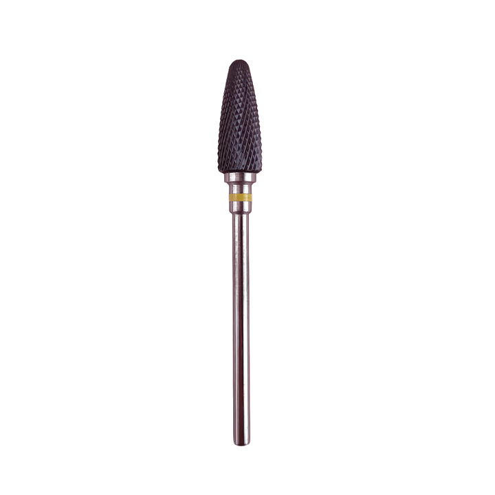 LUNAmoon. Carbide nail bit, corn, yellow, Fresa in metallo duro "Mais", gialla, per rimuovere gel polish #1