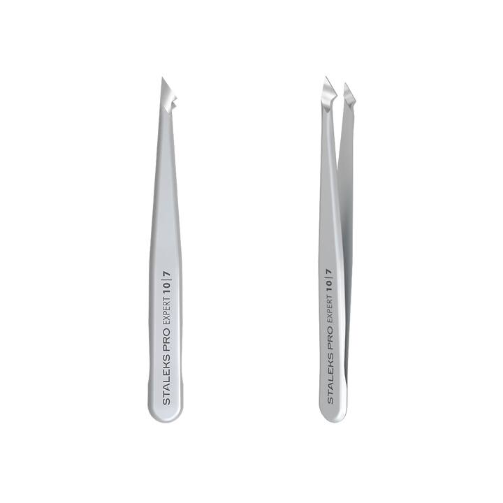 STALEKS Pinzetta per sopracciglia EEXPERT 10 TYPE 7 (punta smussata affilata) #1