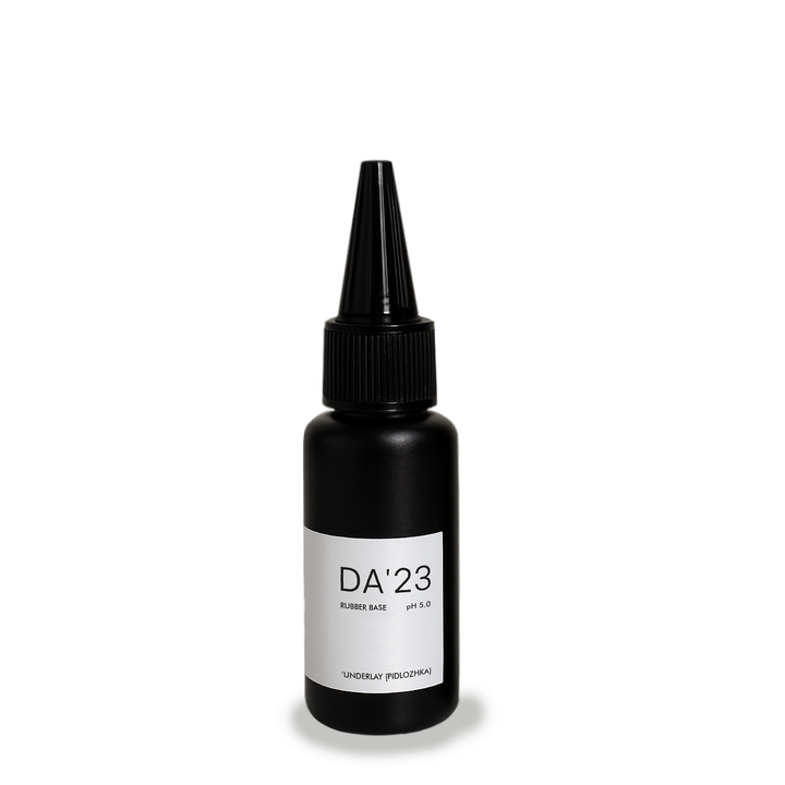 DA'23. Rubber base, Underlay, 30 ml, прозора база для підложки (з ковпачком) #1