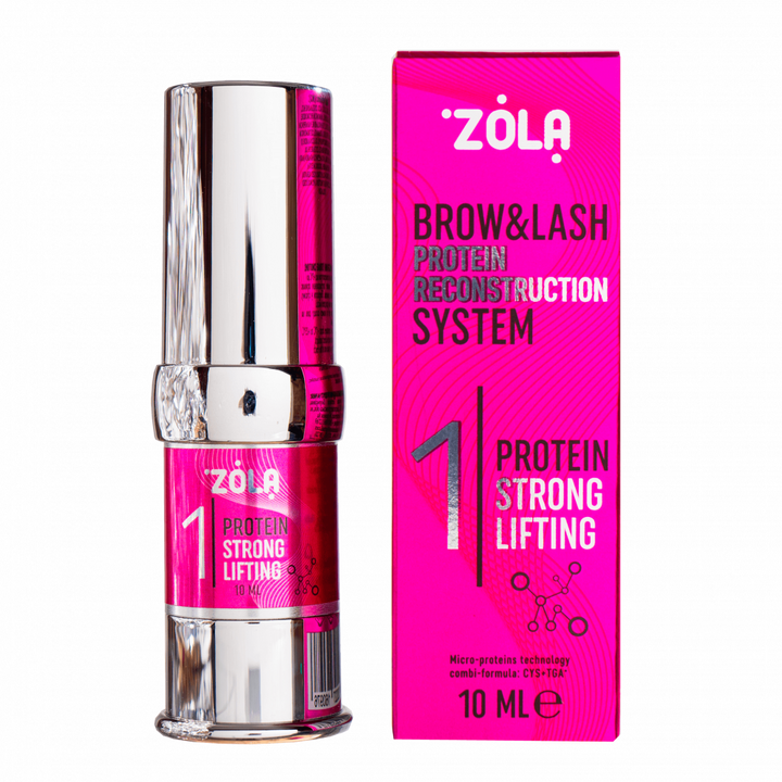 ZOLA. Brow & Lush Lamination Compound 01, Protein Strong Lifting, 10 ml. Склад для ламінування 01 #1