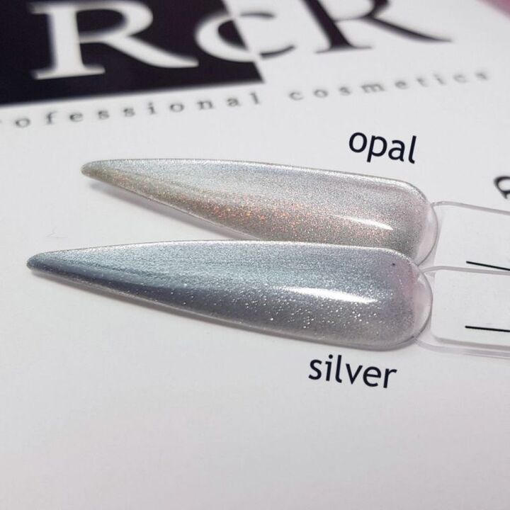 SAGA. Cat's Eye Gel Polish "Cat Shine", #01, Silver, 10 ml. Гель-лак "Котяче око", срібний #3