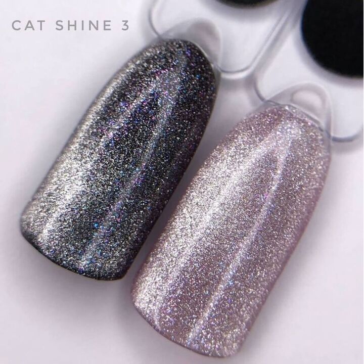 SAGA. Cat's Eye Gel Polish "Cat Shine", #03, 10 ml. Гель-лак "Котяче око" #3
