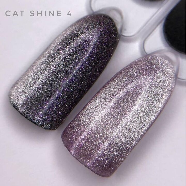 SAGA. Cat's Eye Gel Polish "Cat Shine", #04, 10 ml. Гель-лак "Котяче око" #3