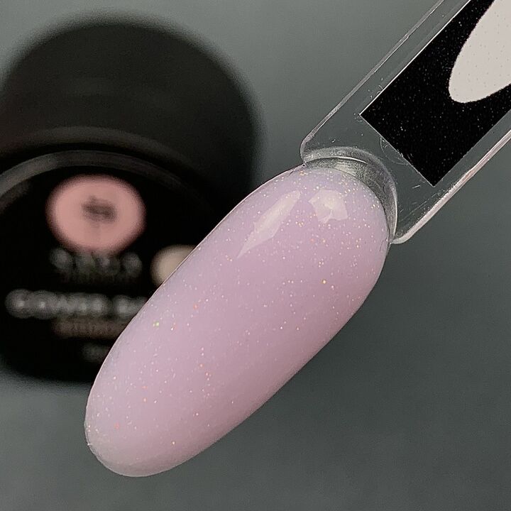 SAGA. Shimmer base, #07, 15 ml. Кольорова база з шимером #2