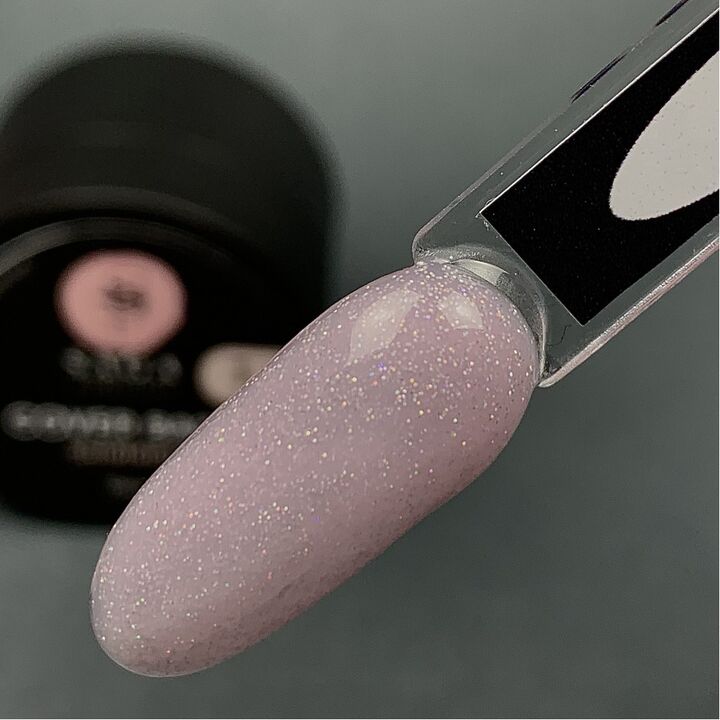 SAGA. Shimmer base, #08, 15 ml. Кольорова база з шимером #2