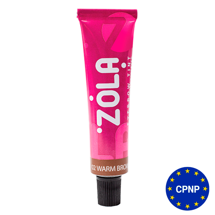 ZOLA. Eyebrow Tint with Collagen #02, Warm Brown, 15 ml. Фарба для брів з колагеном, теплий коричневий #1