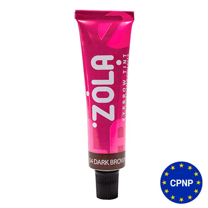 ZOLA. Eyebrow Tint with Collagen #04, Dark Brown, 15 ml. Фарба для брів з колагеном, темний коричневий #1