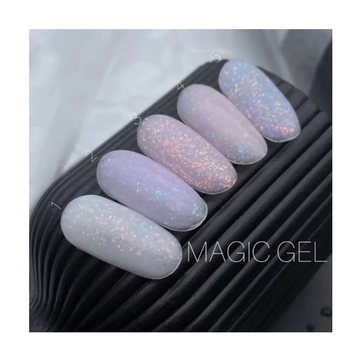 SAGA. Builder Gel "Magic", 15 ml, #01. Гель для укріплення та нарощування з поталлю #3