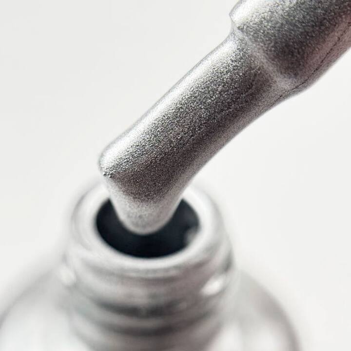 SAGA. Stamping nail polish, #10, Silver, 8 ml. Лак-фарба для стемпінгу, срібний #3