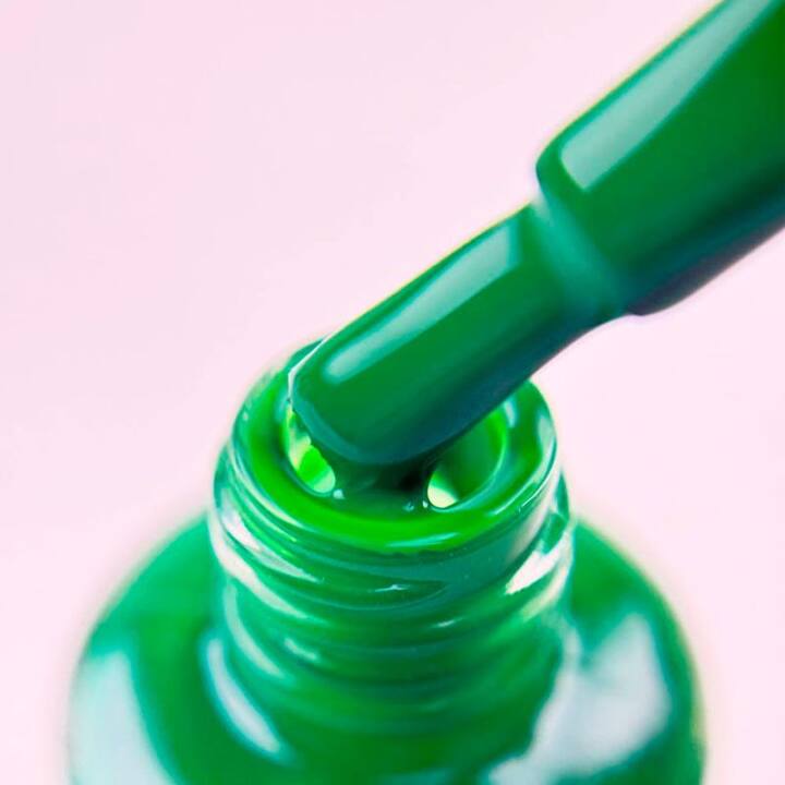 SAGA. Stamping nail polish, #07, Green, 8 ml. Лак-фарба для стемпінгу, зелений #3