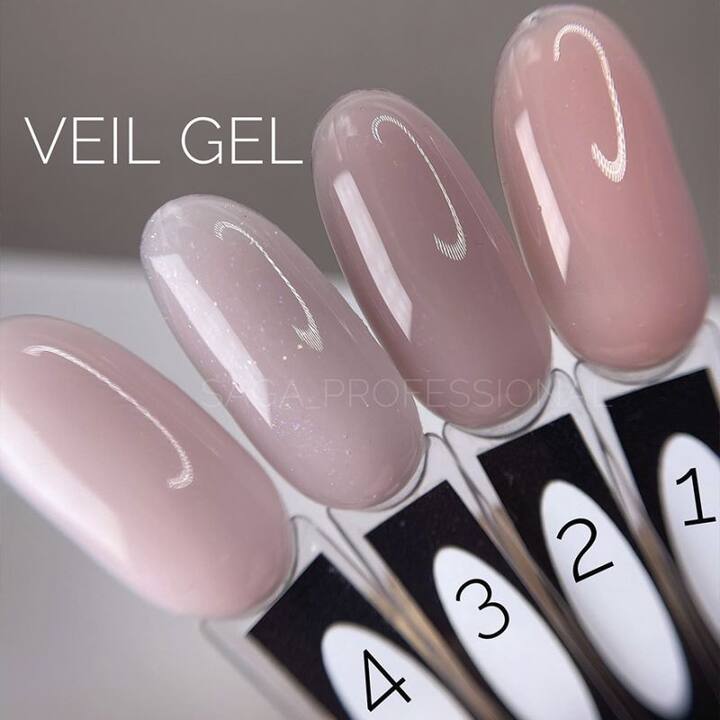 SAGA. Builder gel "Veil", 15 ml, #03. Гель для укріплення та нарощування #3