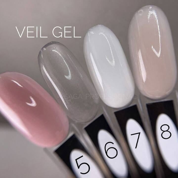 SAGA. Builder gel "Veil", 15 ml, #05. Гель для укріплення та нарощування #3