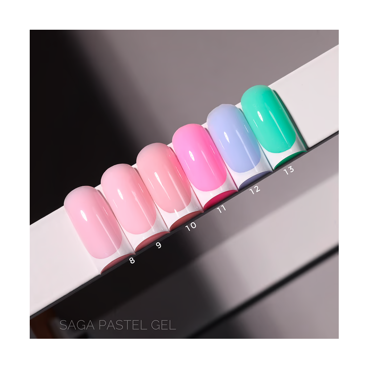 SAGA. Builder gel "Pastel Color", 15 ml, #08. Гель для укріплення та нарощування #3