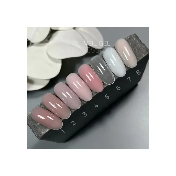 SAGA. Builder gel "Veil", 15 ml, #01. Гель для укріплення та нарощування #4