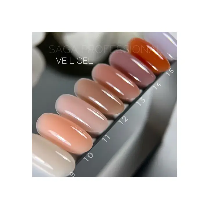 SAGA. Builder gel "Veil", 15 ml, #09. Гель для укріплення та нарощування #3
