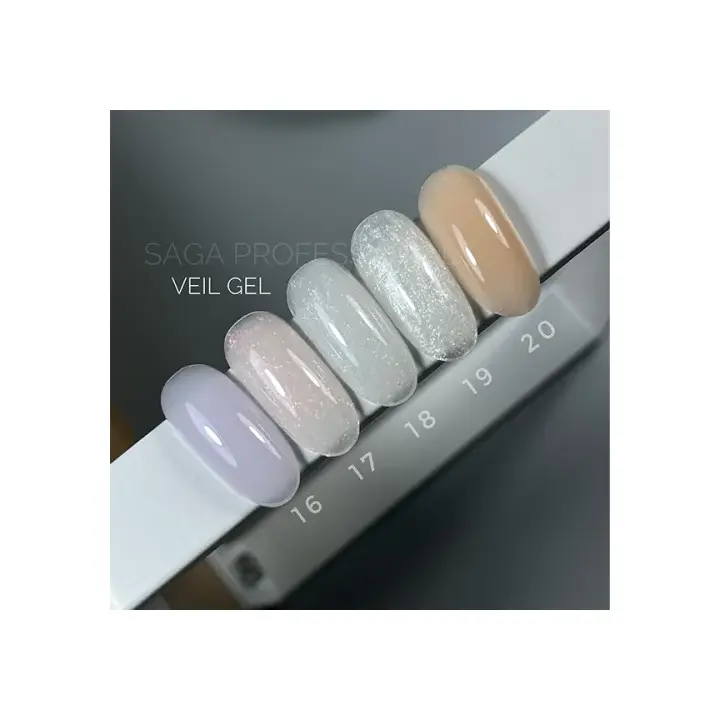 SAGA. Builder gel "Veil", 30 ml, #18. Гель для укріплення та нарощування #2