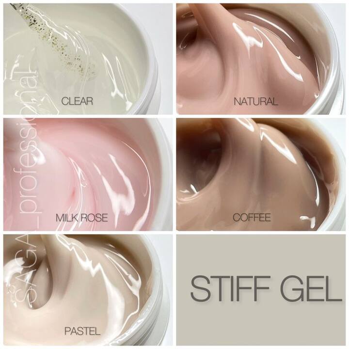 SAGA. Stiff Gel, 15 ml, #06, Barbie. Густий гель для укріплення та нарощування #3