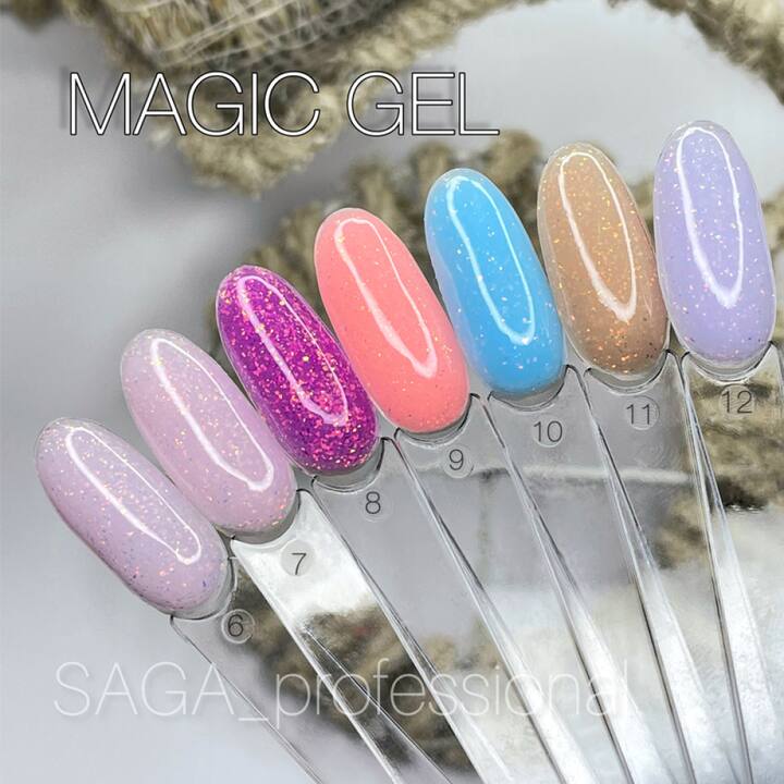 SAGA. Builder Gel "Magic", 15 ml, #07. Гель для укріплення та нарощування з поталлю #3