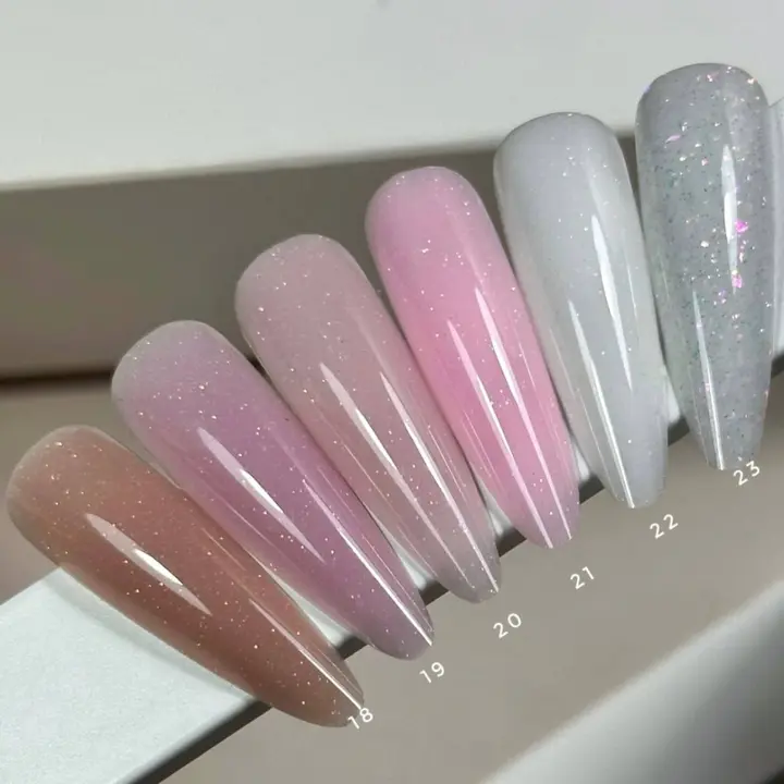 SAGA. Liquid Gel, 15 ml, #21. Рідкий гель для укріплення та нарощування з шимером #3