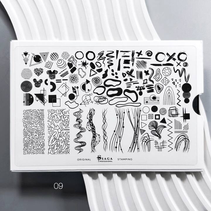 SAGA. Placa para estampado, #09 "Space" #1