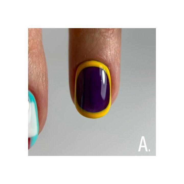 ADORE. Marble Glass Gel Polish, #MG-31, Iris quartz, 8 ml. Вітражний гель-лак, насичено-фіолетовий #6