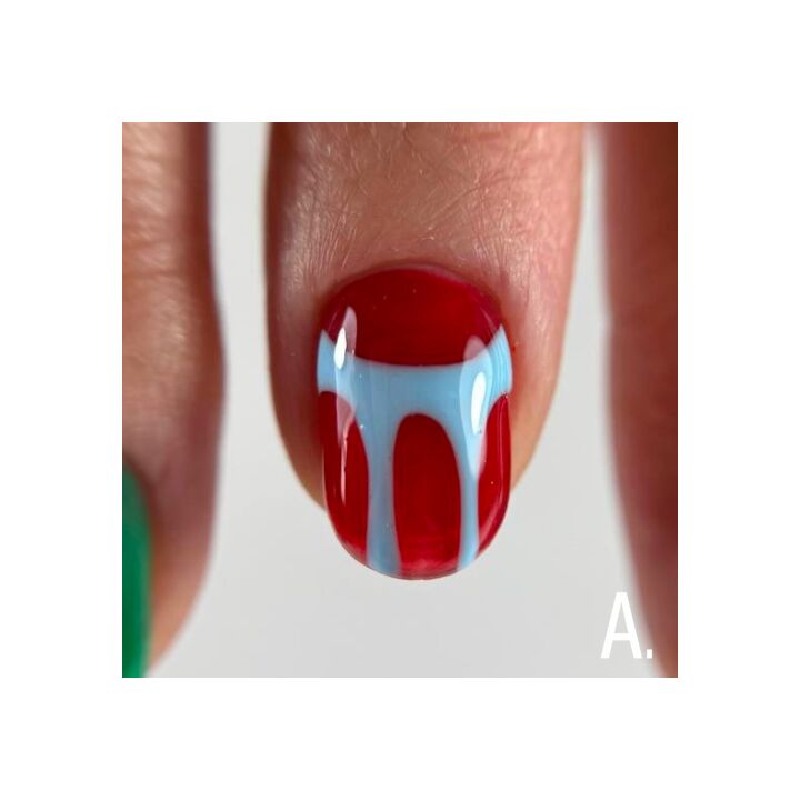 ADORE. Marble Glass Gel Polish, #MG-35, Pyrope, 8 ml. Вітражний гель-лак, вогненно-червоний #6