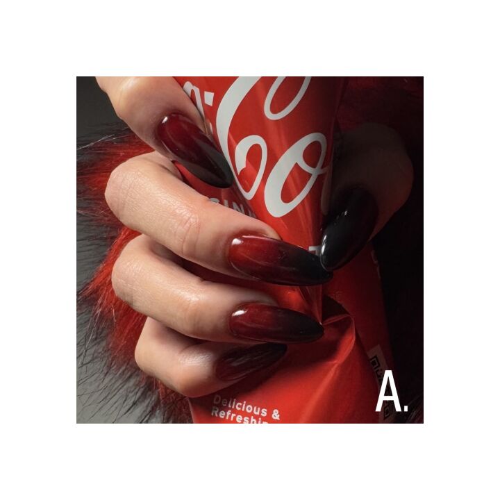 ADORE. Marble Glass Gel Polish, #MG-36, Blood, 8 ml. Вітражний гель-лак, яскраво-червоний #5