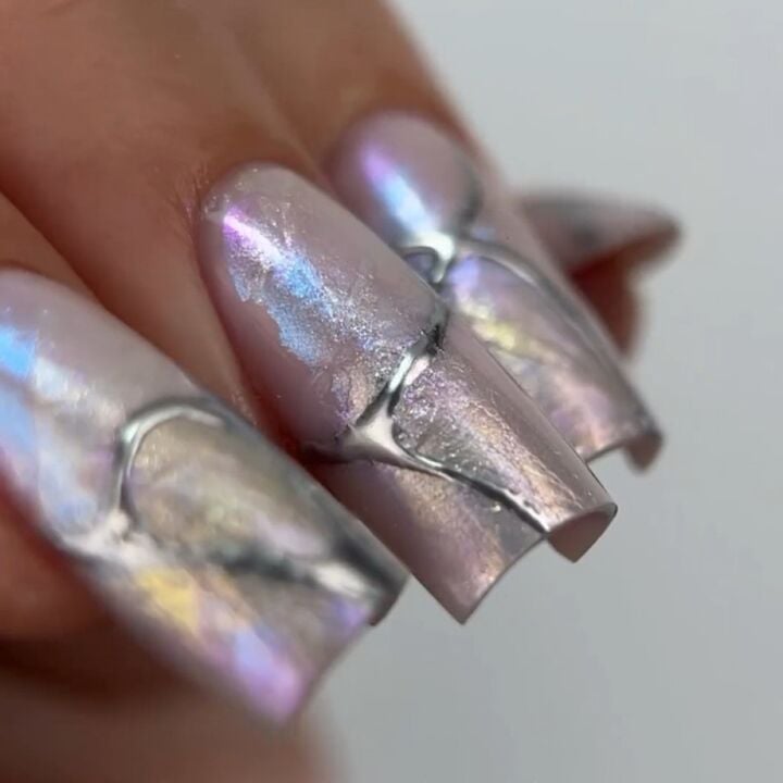 SAGA. Stamping nail polish "Chameleon", #05, 8 ml. Лак-фарба для стемпінгу, хамелеон #2