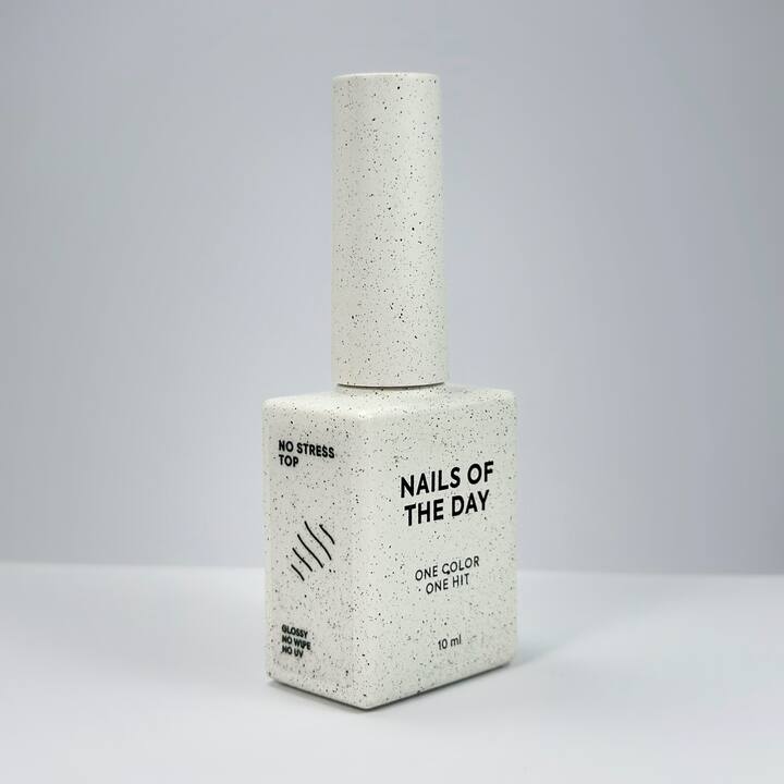 NOTD. No Stress Top (no scratches), No Wipe, 10 ml, глянцевий топ стійкий до подряпин, без липкого шару, без УФ #2