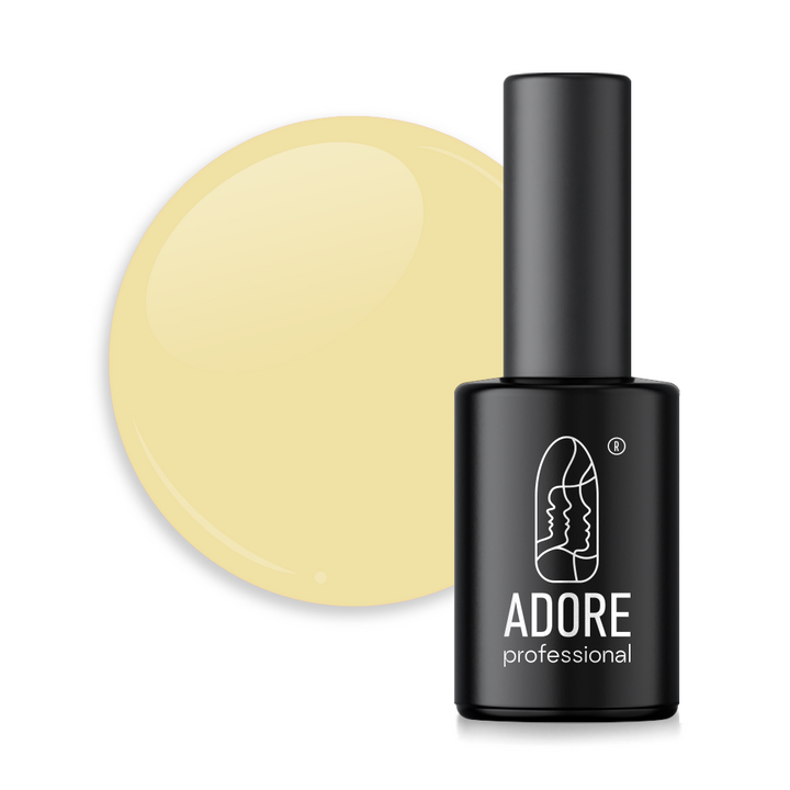 ADORE. Marble Glass Gel Polish, #MG-19, Magnesite, 8 ml. Buntglas-Gel Polish, zitronengelbe Glasur #1